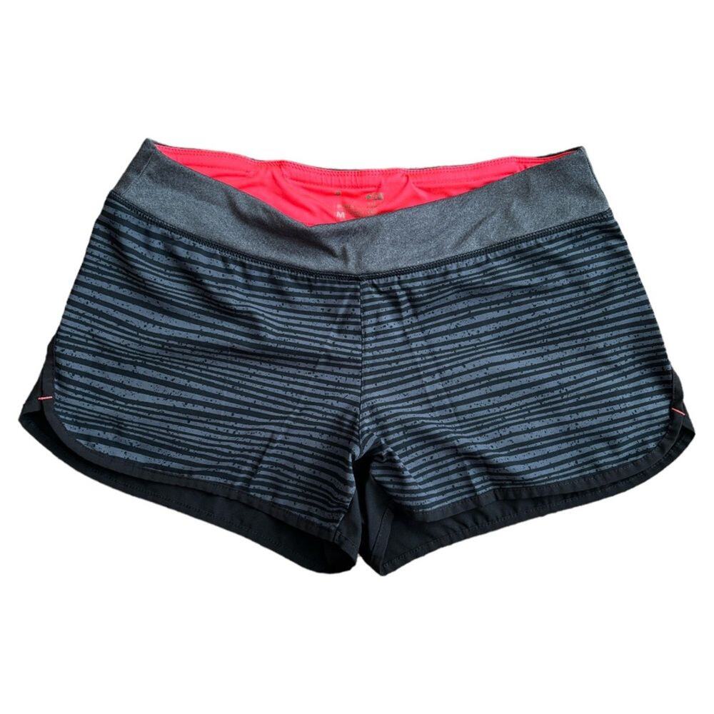NEW BALANCE Black Striped Quick Dry Running Shorts, M